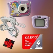 APARAT CYFROWY DLA DZIECI Dziecka Fotograficzny jednorożec + KARTA 4GB