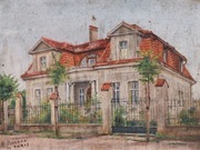 H. Pierson 'willa XX w.' olej na płótnie 