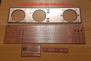 Tokarka 16E16KP Tabliczka Tabliczki Tabela Gwintów