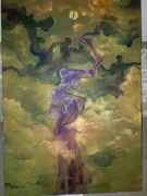 Abstrakcja, surrealistyczna, suknia