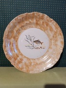 Duża patera Ryby porcelana Chodzież 32 cm. PRL