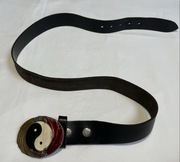 Skórzany Pasek z dużą klamra