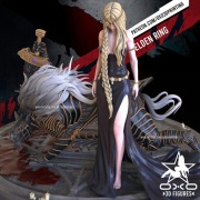 Figurka druk 3D żywica 12K " Queen Marika and Maliketh " - 168 mm