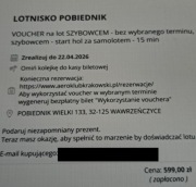 Lot szybowcem od Aeroklubu Krakowskiego