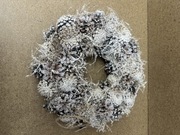 Stroik ozdobny świąteczny na stół do świeczki ok. 35cm