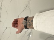 Bransoletka męska skórzana 21cm