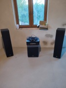 Kolumny JBL E-90 Subwoofer ES250 Wzmacniacz Harman Kardon HK3470