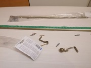 Dwa metalowe drążki na firanę Jysk 60 do 110 cm