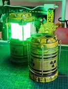 Mini lampka reaktor jądrowy LED dekoracyjna nocna prezent Halloween