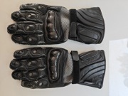 Rękawice motocyklowe skórzane długie 