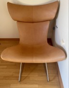 Fotel Imola BoConcept kolor karmelowy, oryginalny, stan bardzo dobry