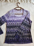 Lawendowa wzorzysta bluzeczka Chico's