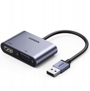 Ugreen USB 3.0 to HDMI / VGA - Zewnętrzna karta graficzna na USB 1 monitor