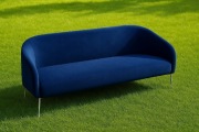 Sofa NOTI Niebieska alcantara