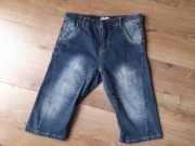 krótkie spodnie jeans za kolano dla chłopca 