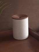 Popielniczka do IQOS z pokrywką wzór fala 9,5 cm | Marmur | Polski produkt