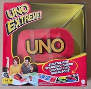Uno Extreme GXY75 rodzinna gra karciana z automatycznym podajnikiem kart