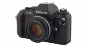 NIKON F-301 z NIKON SERIES E 50/1.8 analogowy na kliszę
