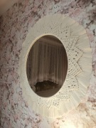 Ogromne lustro makrama