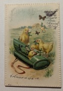 Pisklęta Wielkanoc przedwojenna tłoczona 