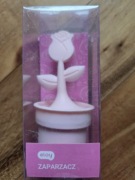 Eloy silikonowy zaparzacz różowy w kształcie róży kwiatka w doniczce nowy