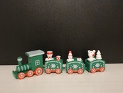 Pociąg ciuchcia bożonarodzeniowa ozdoba świąteczna 