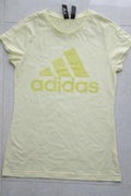 Adidas damski t-shirt Winners Tee żółty S (zaniżony, jak XS) | FT6460