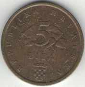 Chorwacja 5 lipa lip 1999 - 18 mm - nr 2