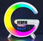 LAMPKA LED RGB ŁADOWARKA INDUKCYJNA GŁOŚNIK BUDZIK ZEGAR