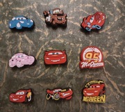 Super zestaw 9 nowych przypinek do Crocs, Jibbitz , Cars, Zygzak McQueen