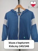 Granatowa bluza z kapturem Kids Joy 140/146 polska marka