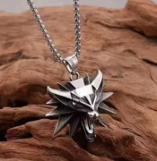 Naszyjnik z łańcuszkiem Wiedźmin/Witcher Wilk - nowe