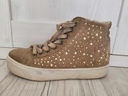 Meinert trampki włoskie ciepłe skóra naturalna zamszowa 38