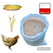 Mieszanka Śrutowana Dla Kur Pszenica Kukurydza Owies Pszenżyto 20kg-Karma