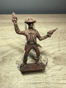 Żołnierzyk PRL Kowboj z rewolwerami. 