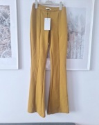 Zara S nowe zielone spodnie dzwony