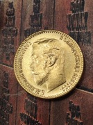 5 rubli 1909r moneta stara carska Rosja wykopki po