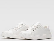 Białe, skórzane sneakersy Sarah Karen rozm.38