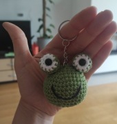 Brelok żaba handmade