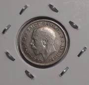 ANGLIA GEORGIVS GEORGE JERZY V THREE PENCE 3 PENSY 1920