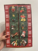 Mini klocki figurki świąteczne, prezent na mikołajki 