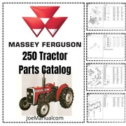 Masey Ferguson 250 Tractor Parts Catalog Katalog Części