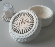 Koszyczek na pamiątkę Pierwszej Komunii Świętej 