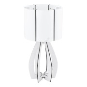 Lampa stołowa, nocna Eglo. Świetna do nowoczesnych stylizacji sypialni. 