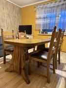 Stół dębowy + 4 krzesła