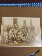 Stare zdjęcie tablo dzieci zakonnice ochronka?przedszkole? 1929