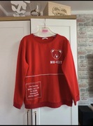 Czerwona bluza z uroczym misiem – rozmiar XL (42) 