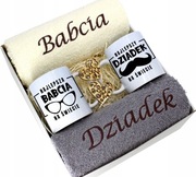 Zestaw na dzień babci i dziadka ręczniki,kubki prezent 