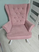 Bujany fotel na płozach