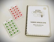 NORMY SPOŁECZNE, książka edukacyjna z rzepami, dobre i złe zachowania